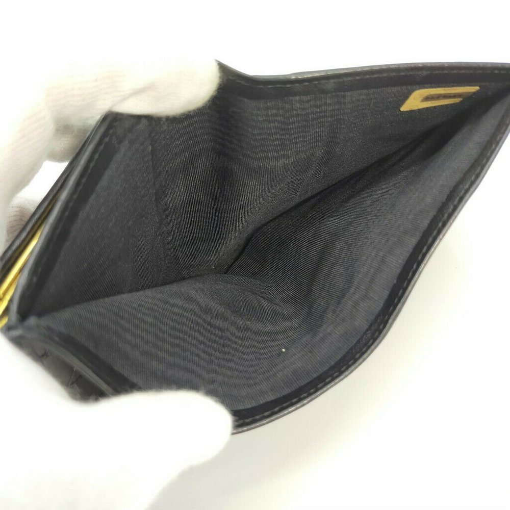 Authentic Chanel Bicolore Coco Mark Leather Wallet - Picture 6 of 10